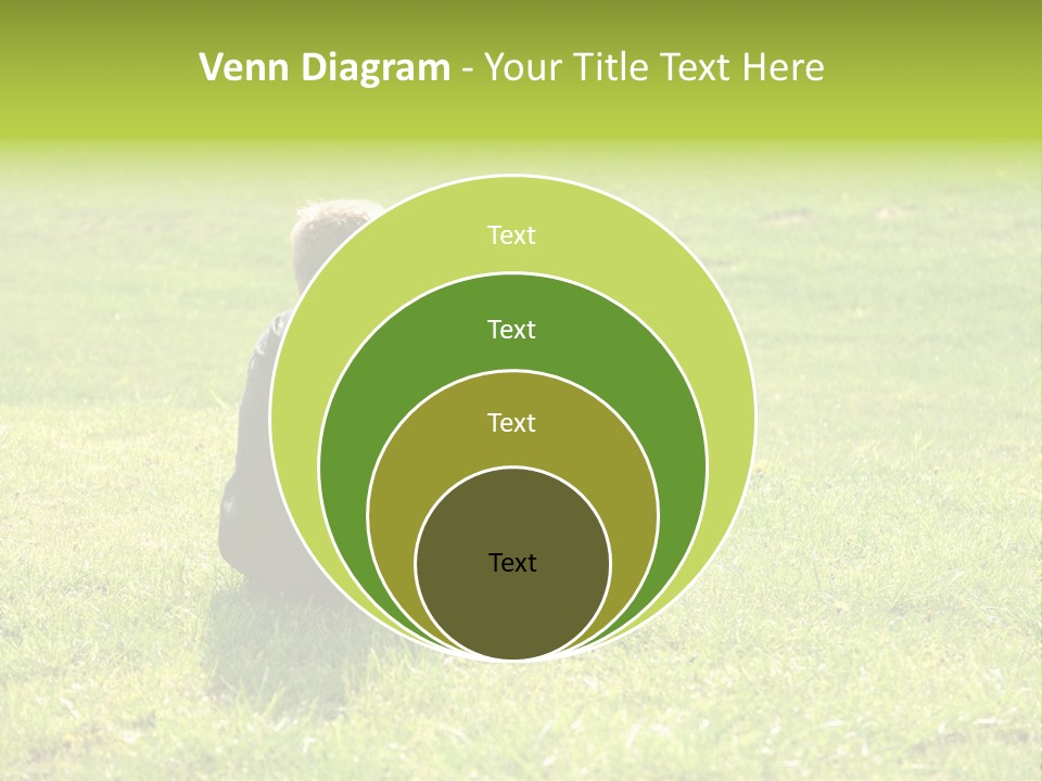 Grass Kid Rest PowerPoint Template