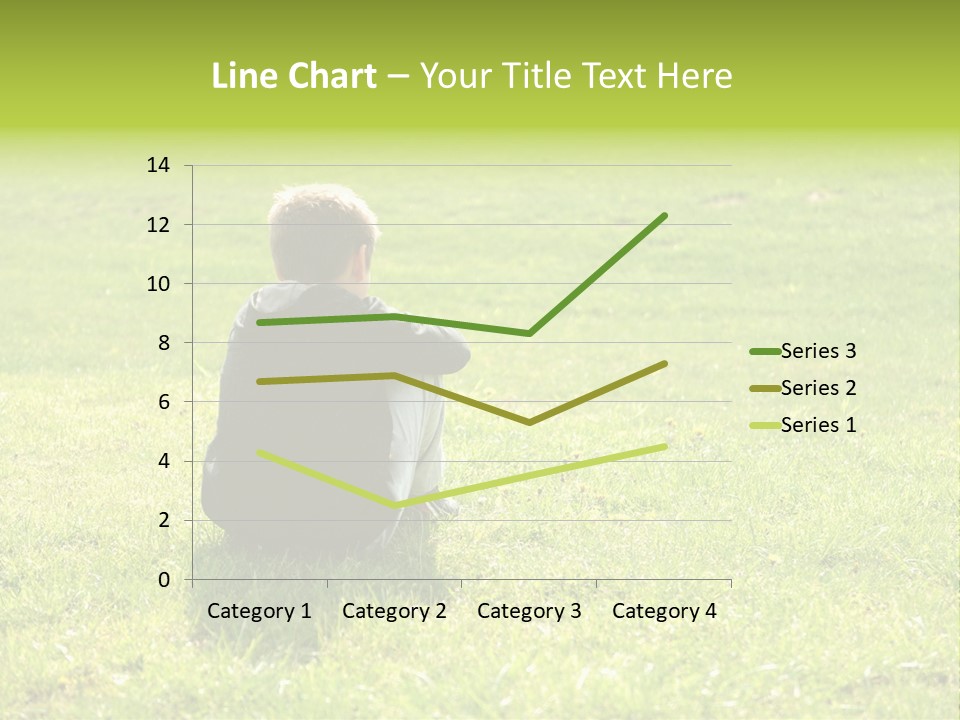 Grass Kid Rest PowerPoint Template
