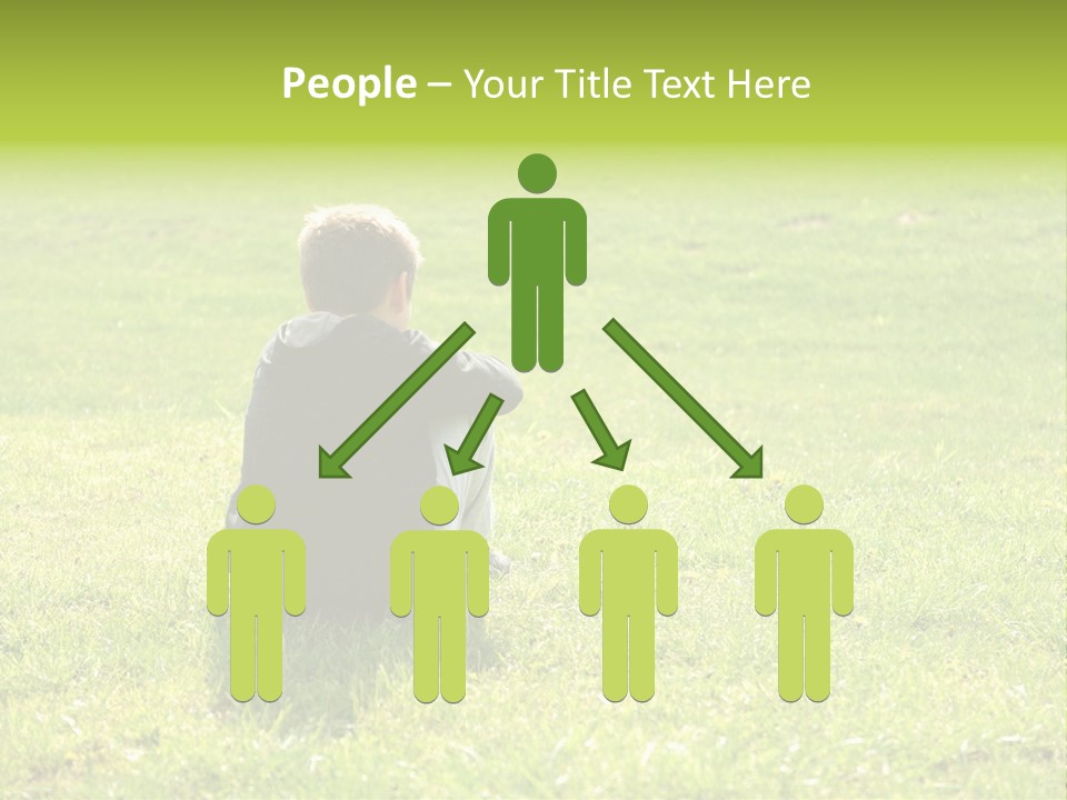 Grass Kid Rest PowerPoint Template