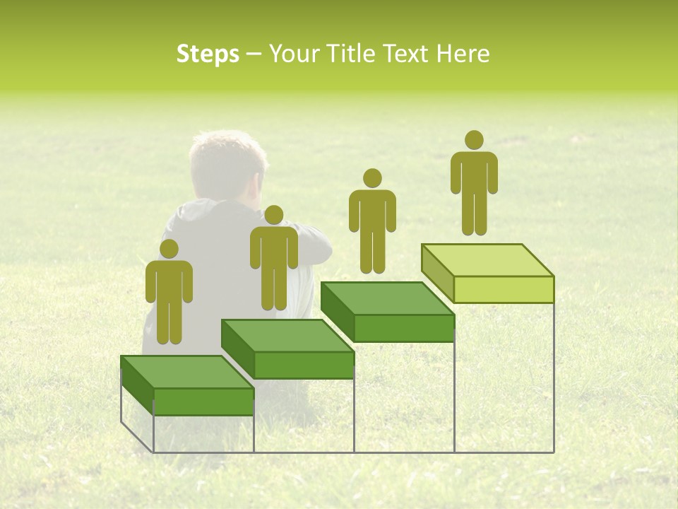 Grass Kid Rest PowerPoint Template