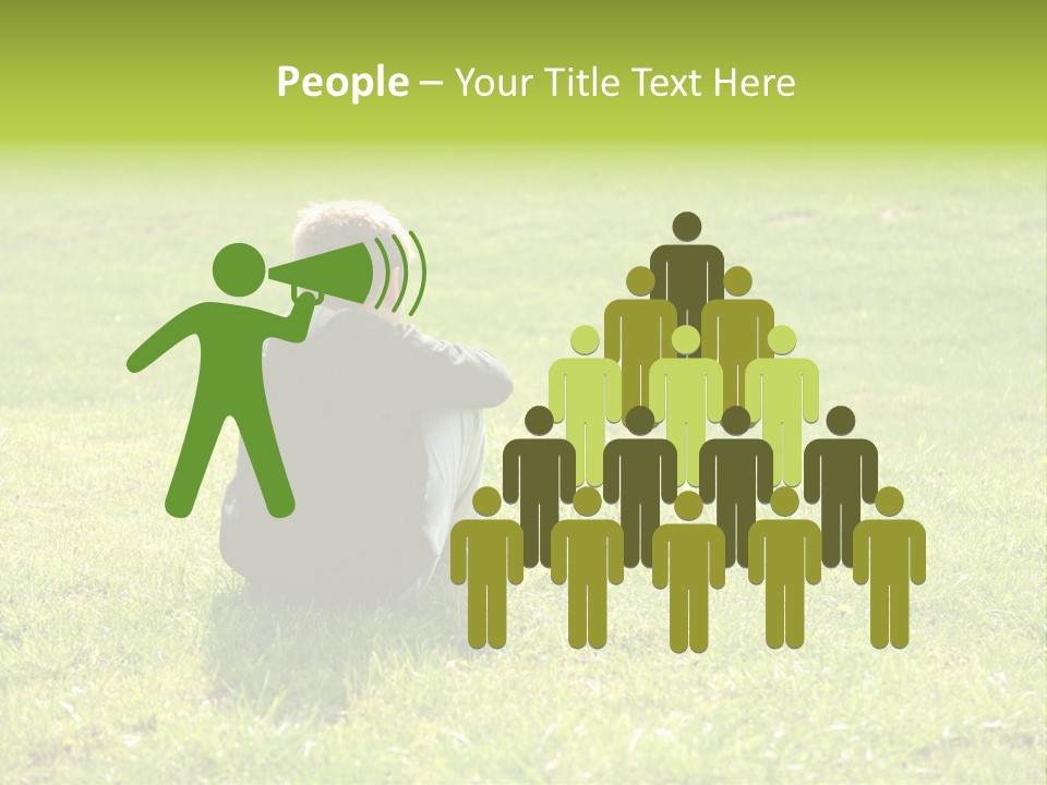 Grass Kid Rest PowerPoint Template