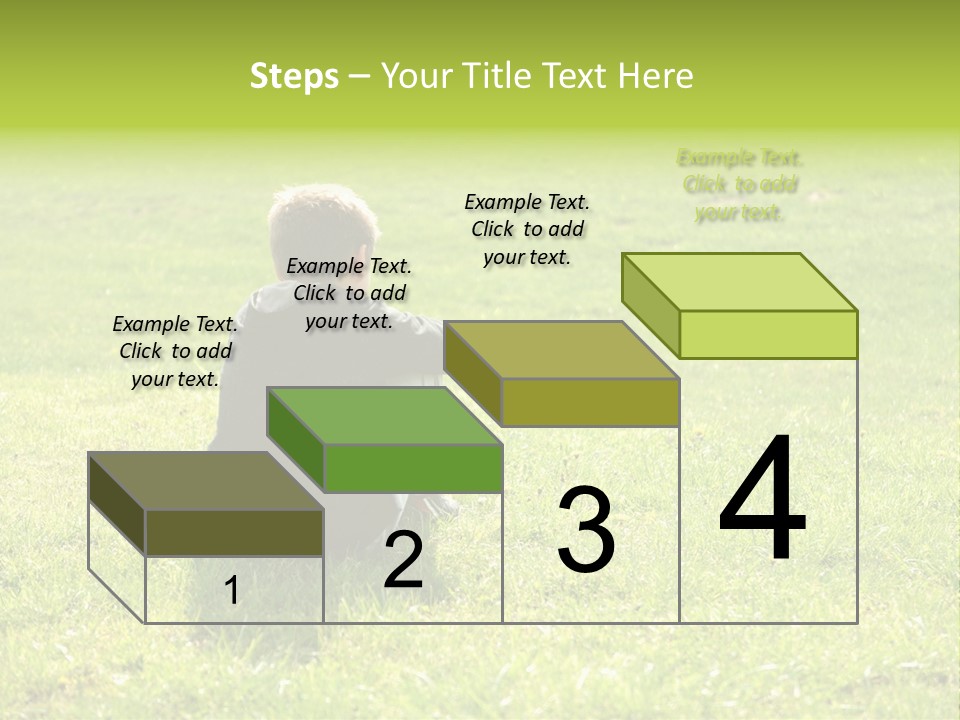 Grass Kid Rest PowerPoint Template