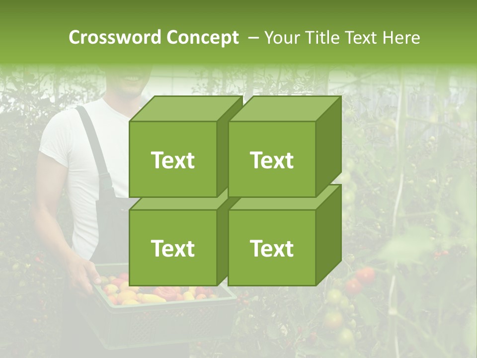 Man Sell Vegetable PowerPoint Template