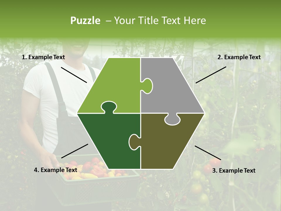 Man Sell Vegetable PowerPoint Template