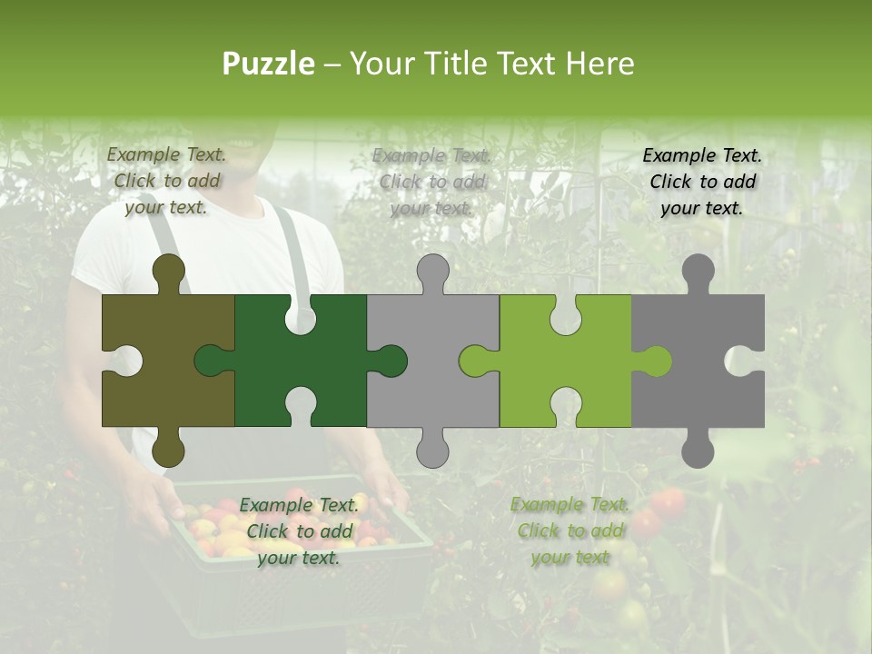 Man Sell Vegetable PowerPoint Template