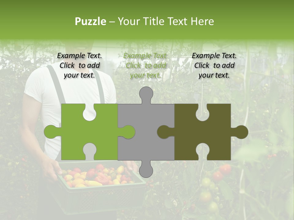 Man Sell Vegetable PowerPoint Template