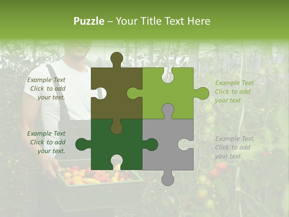 Man Sell Vegetable PowerPoint Template