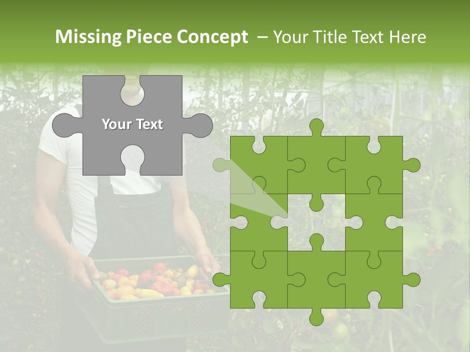 Man Sell Vegetable PowerPoint Template