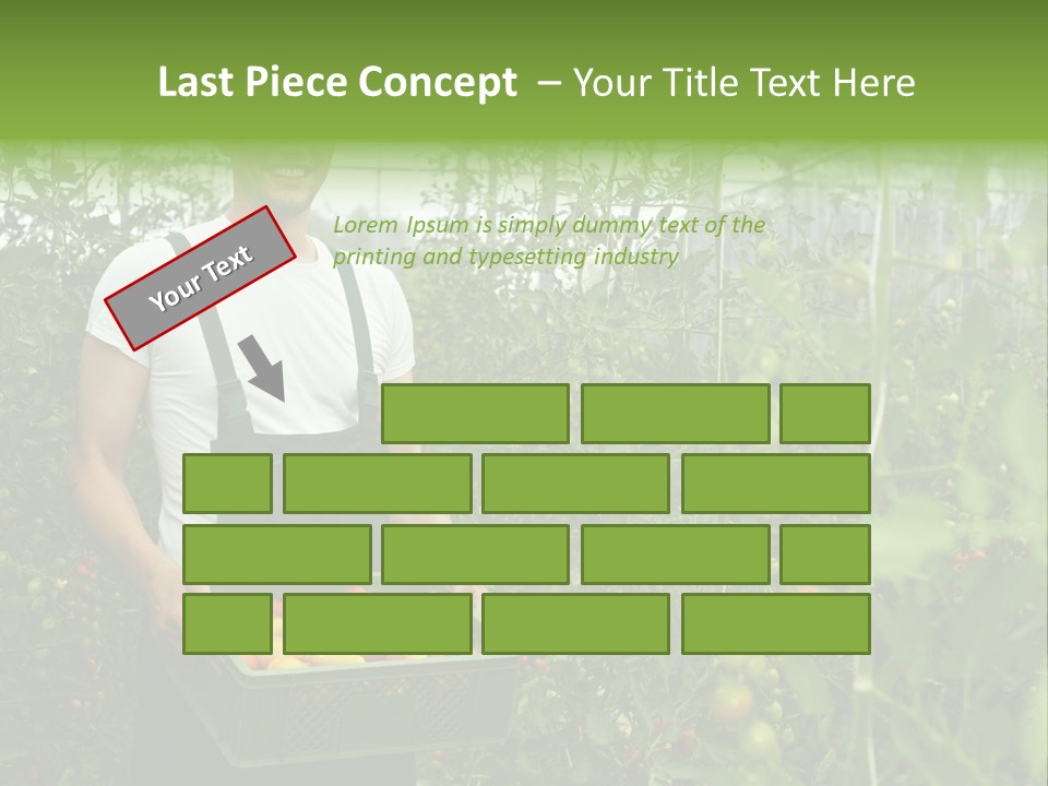 Man Sell Vegetable PowerPoint Template