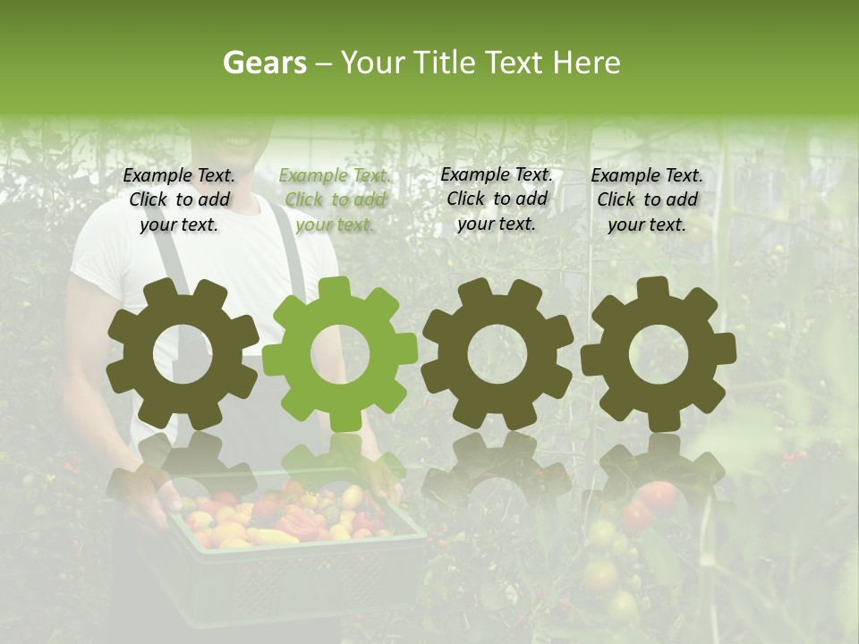 Man Sell Vegetable PowerPoint Template