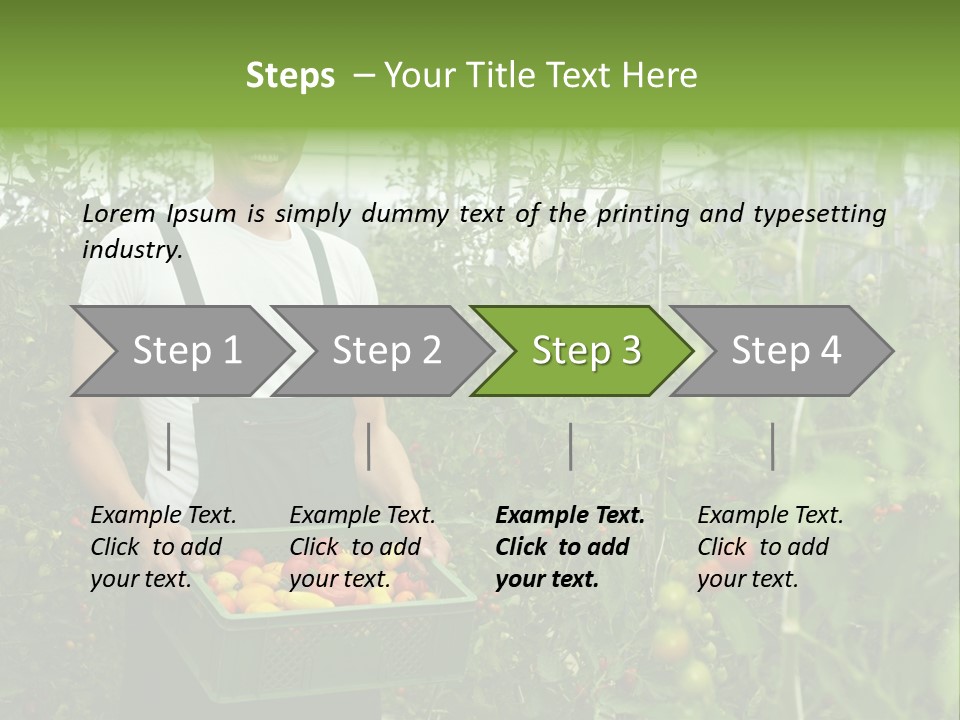 Man Sell Vegetable PowerPoint Template