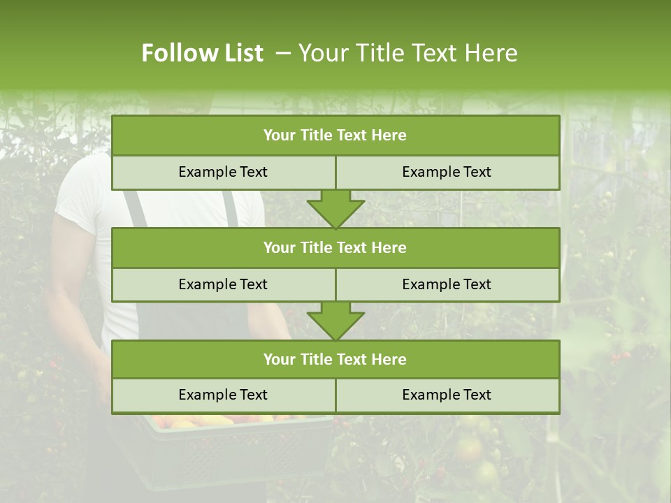 Man Sell Vegetable PowerPoint Template