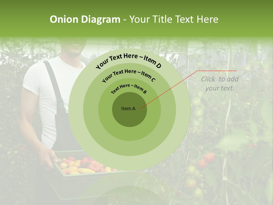 Man Sell Vegetable PowerPoint Template