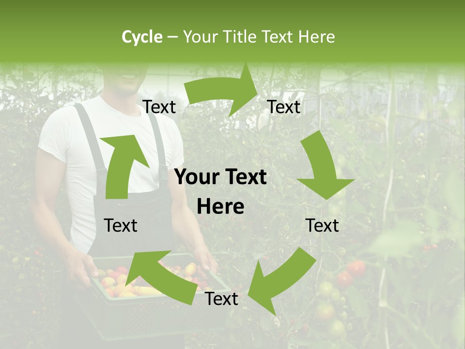 Man Sell Vegetable PowerPoint Template
