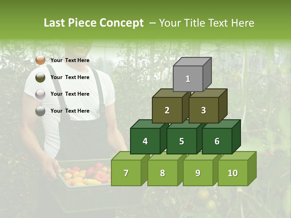 Man Sell Vegetable PowerPoint Template