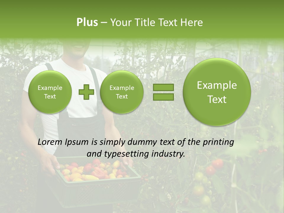 Man Sell Vegetable PowerPoint Template