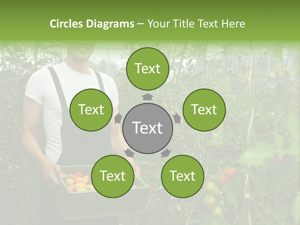 Man Sell Vegetable PowerPoint Template