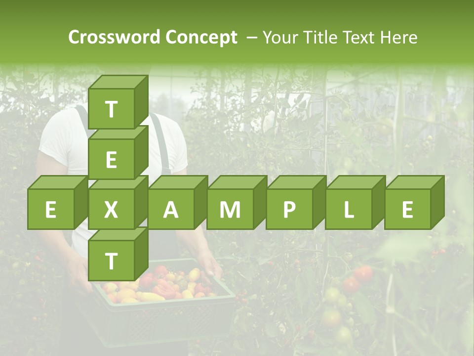 Man Sell Vegetable PowerPoint Template