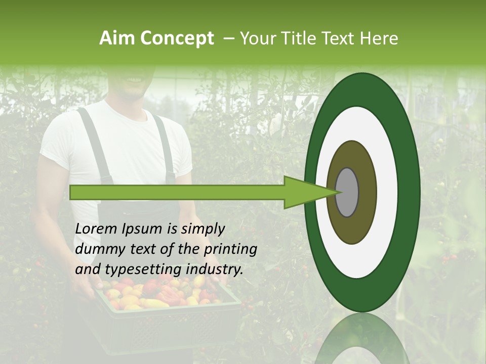 Man Sell Vegetable PowerPoint Template