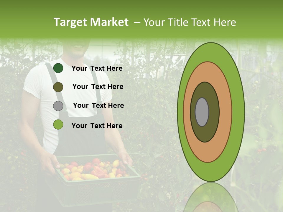 Man Sell Vegetable PowerPoint Template