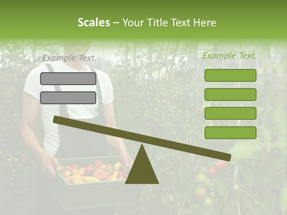 Man Sell Vegetable PowerPoint Template