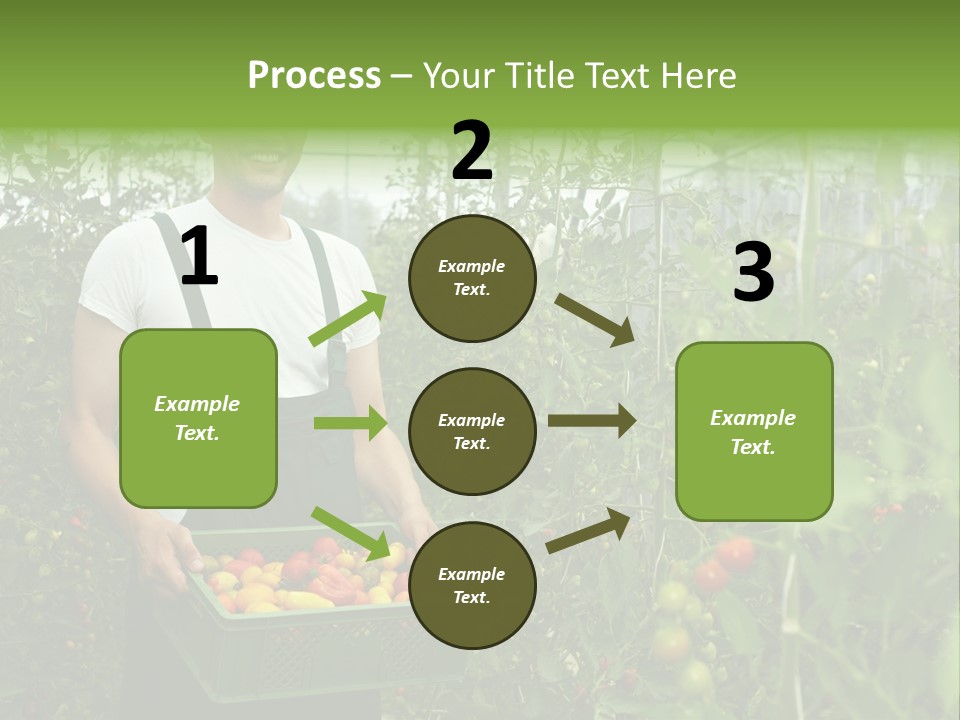 Man Sell Vegetable PowerPoint Template