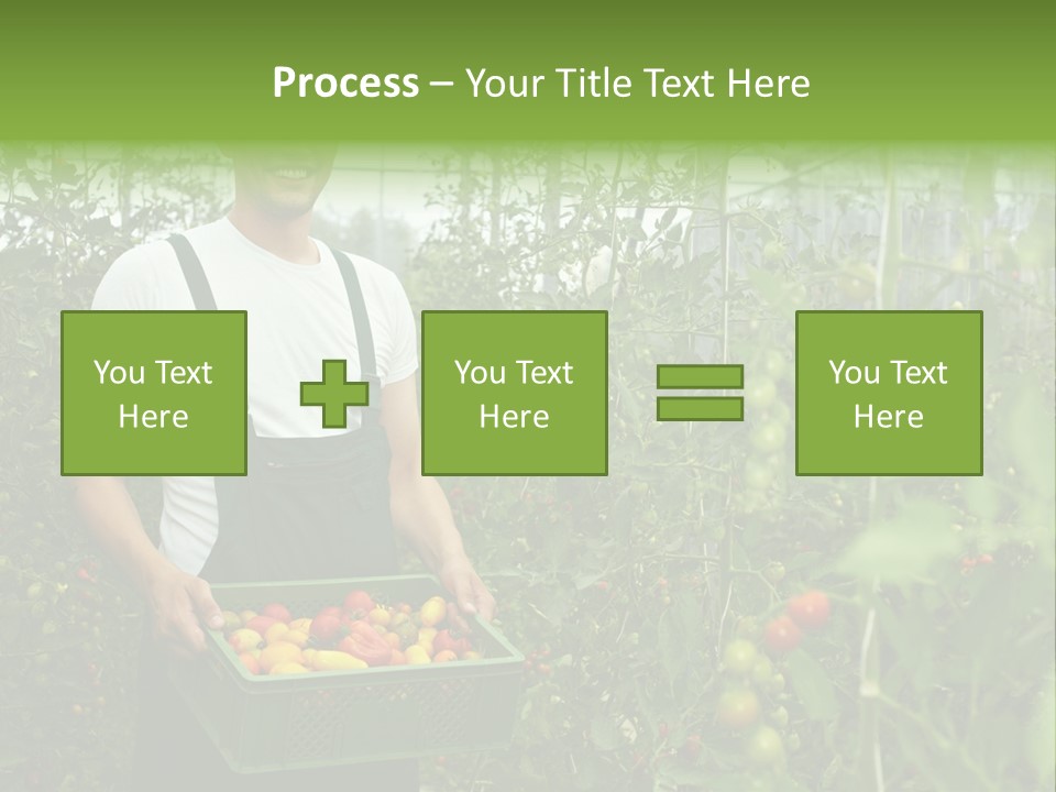 Man Sell Vegetable PowerPoint Template