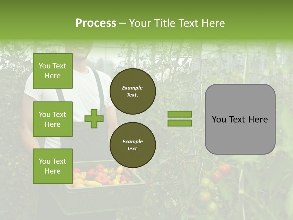 Man Sell Vegetable PowerPoint Template