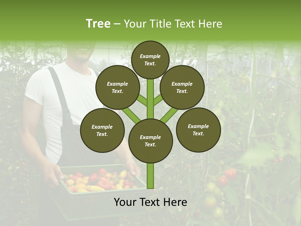 Man Sell Vegetable PowerPoint Template