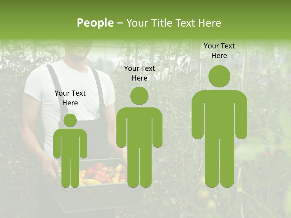 Man Sell Vegetable PowerPoint Template