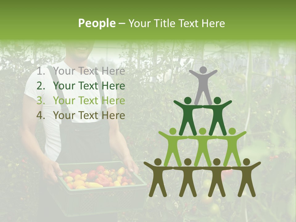 Man Sell Vegetable PowerPoint Template