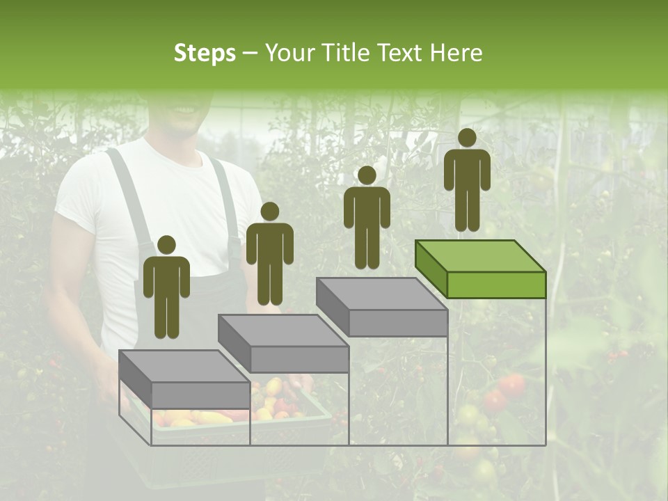 Man Sell Vegetable PowerPoint Template