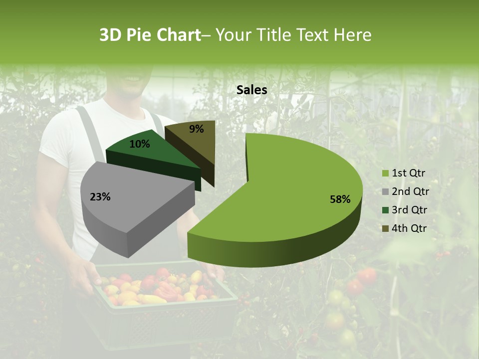 Man Sell Vegetable PowerPoint Template