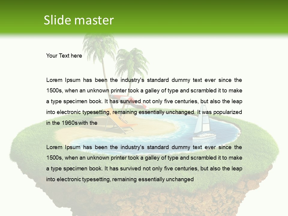 Detailed Summer Sun PowerPoint Template