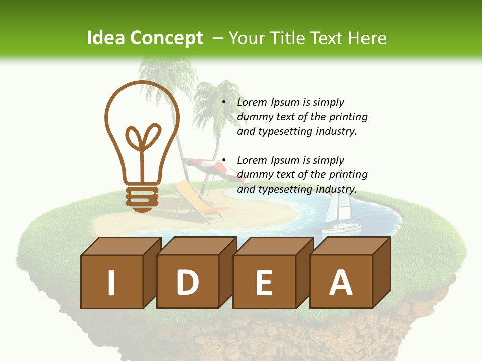 Detailed Summer Sun PowerPoint Template