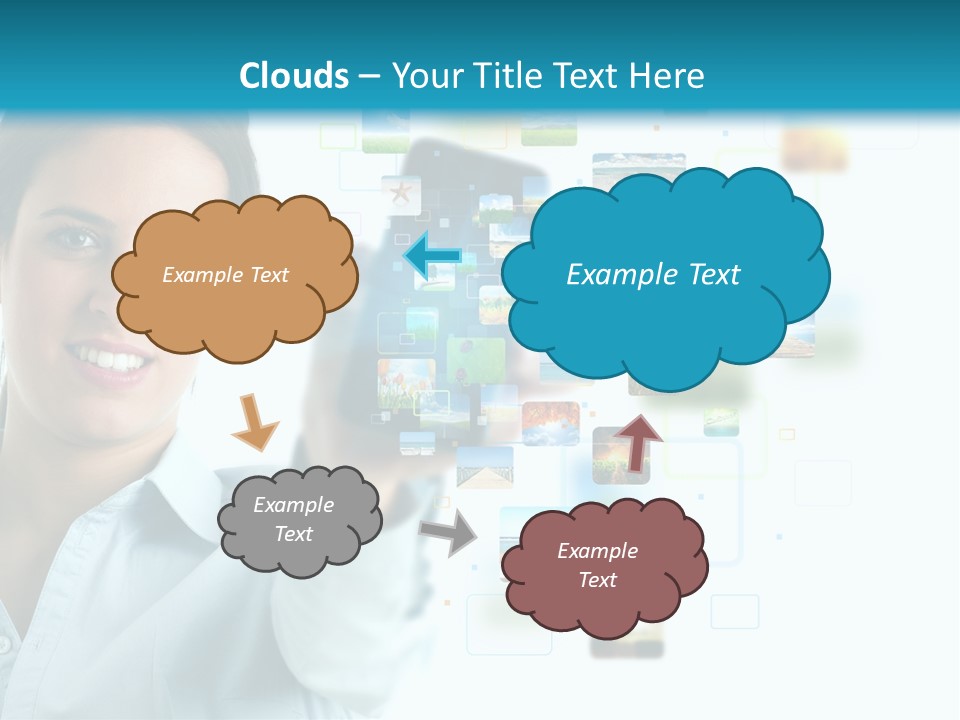 Information Transfer Banner PowerPoint Template