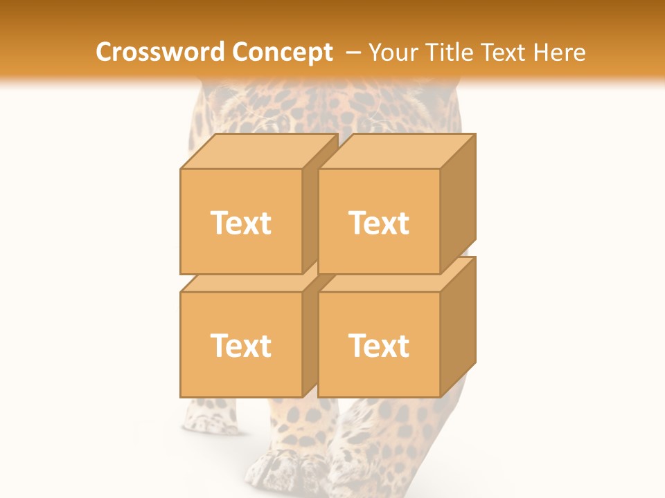 Front Animal Strength PowerPoint Template