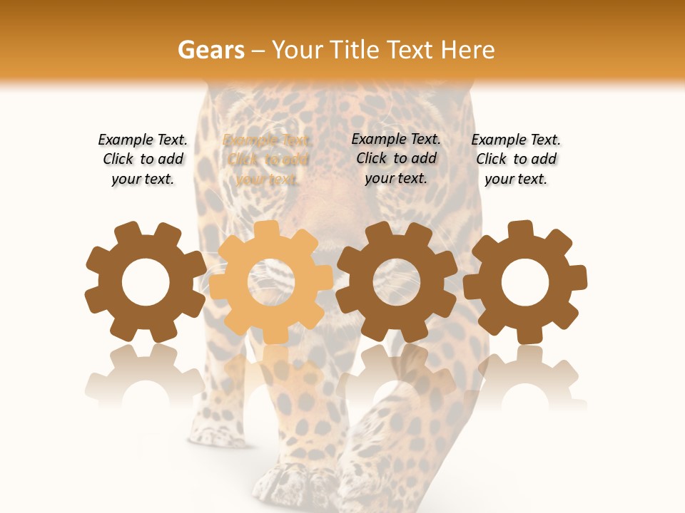 Front Animal Strength PowerPoint Template
