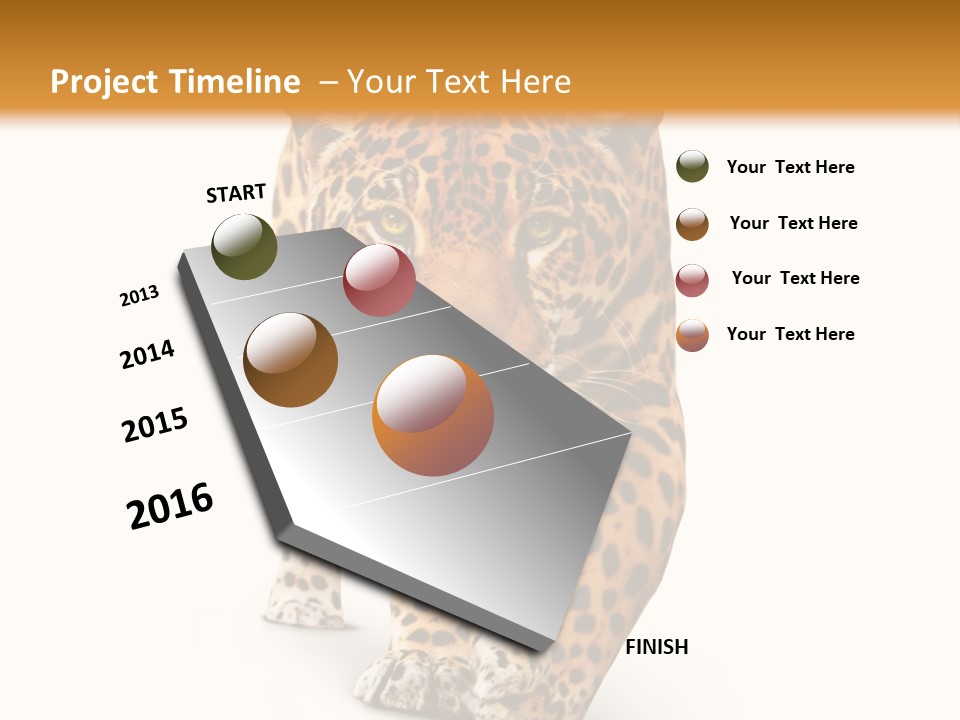 Front Animal Strength PowerPoint Template