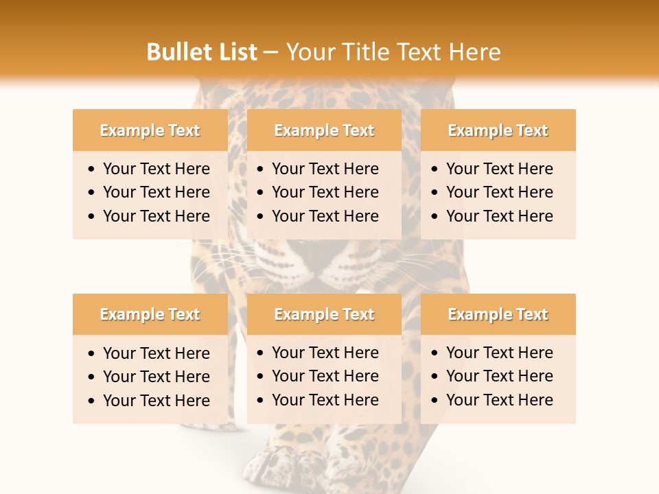 Front Animal Strength PowerPoint Template