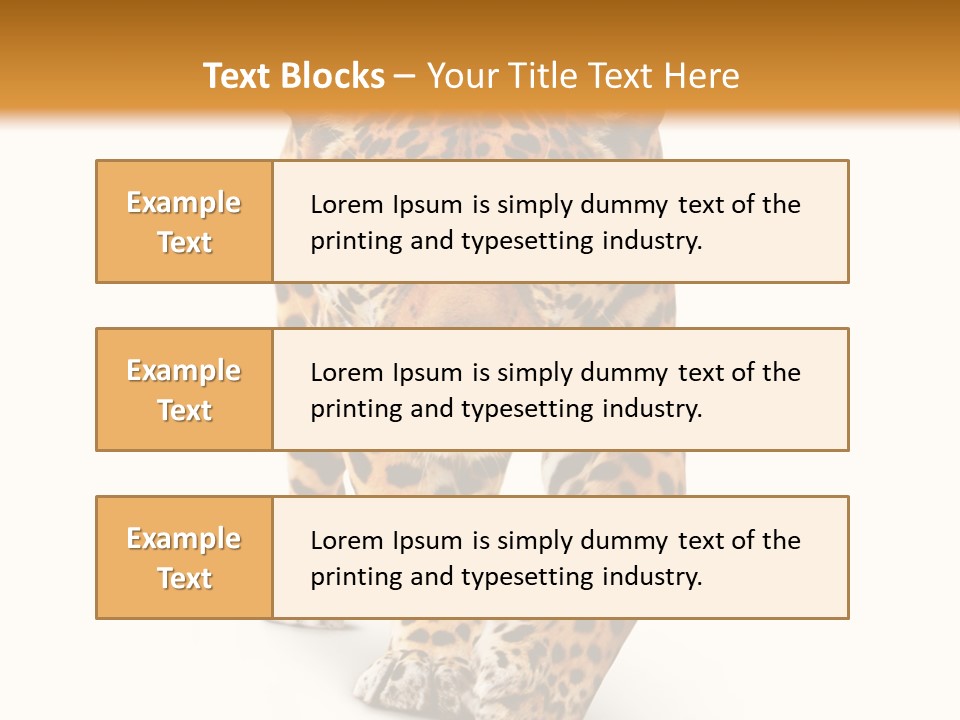 Front Animal Strength PowerPoint Template