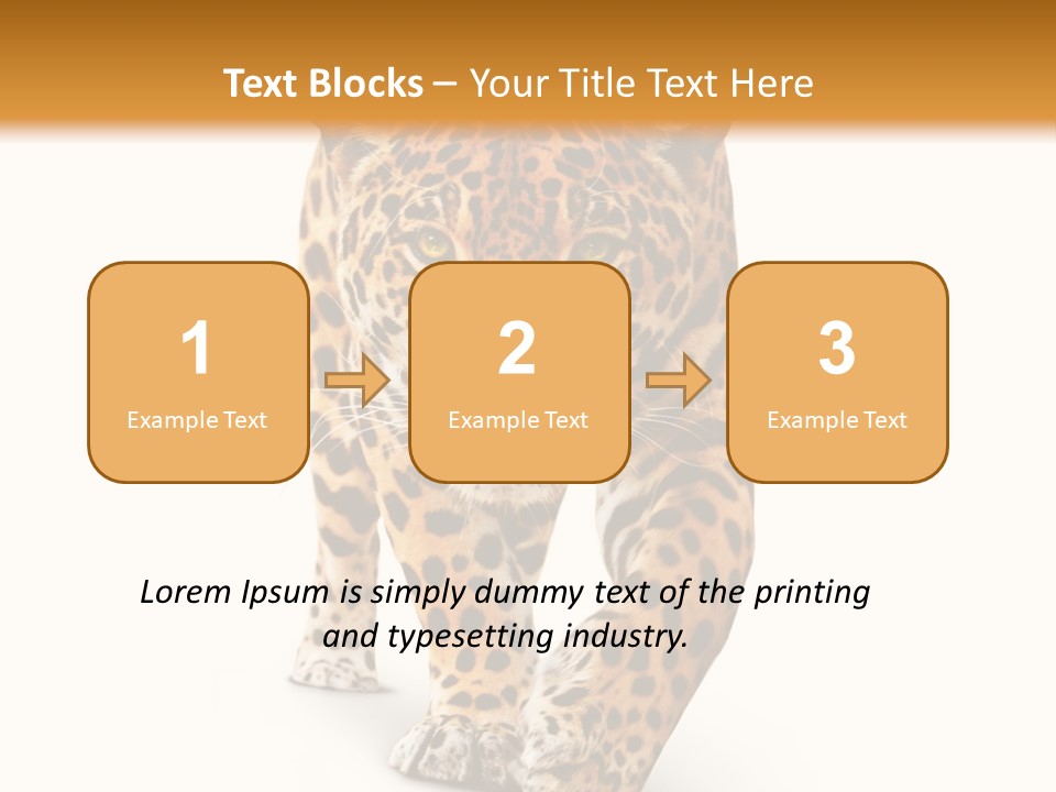Front Animal Strength PowerPoint Template