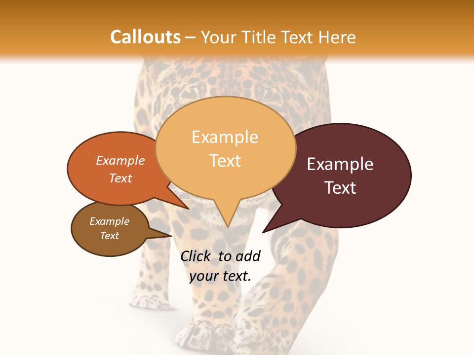 Front Animal Strength PowerPoint Template