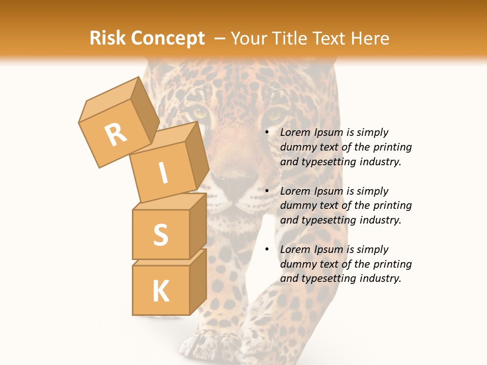 Front Animal Strength PowerPoint Template