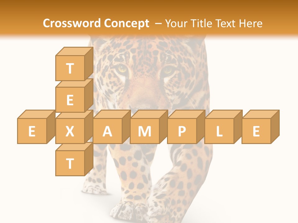 Front Animal Strength PowerPoint Template