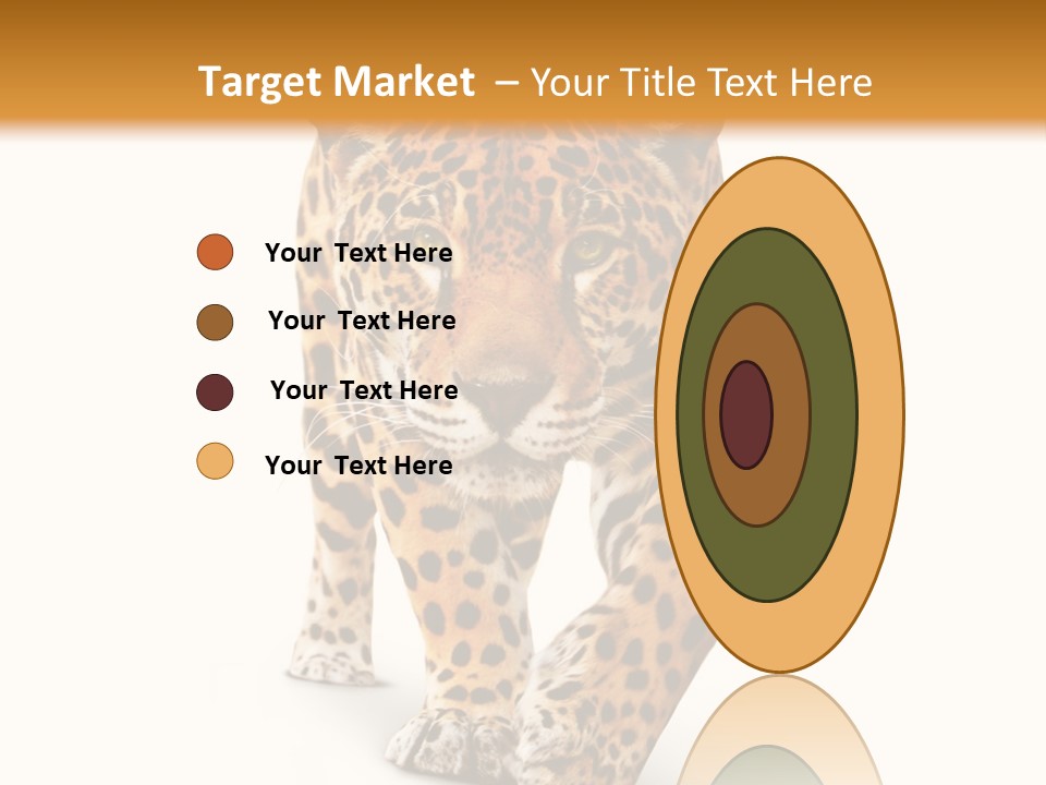 Front Animal Strength PowerPoint Template