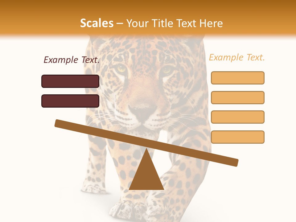 Front Animal Strength PowerPoint Template