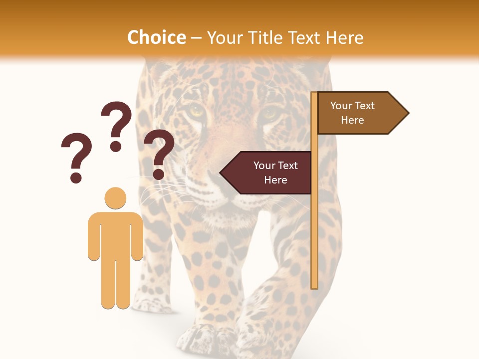 Front Animal Strength PowerPoint Template