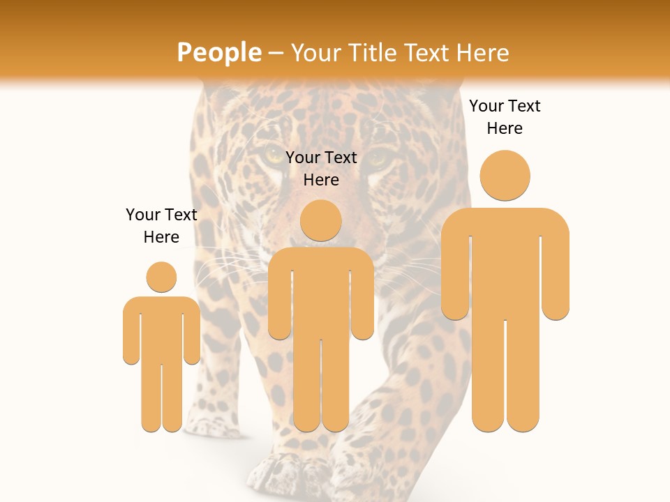 Front Animal Strength PowerPoint Template