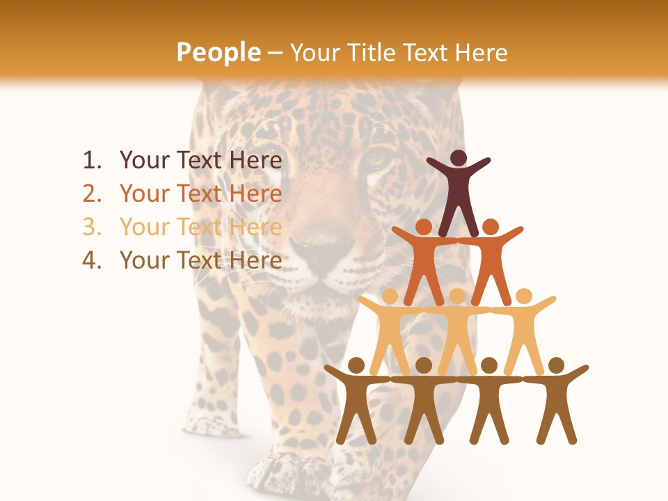Front Animal Strength PowerPoint Template